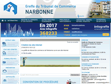 Tablet Screenshot of greffe-tc-narbonne.fr